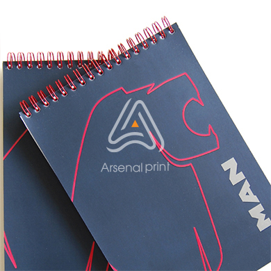 Изготовление блокнотов с цветной пружиной.