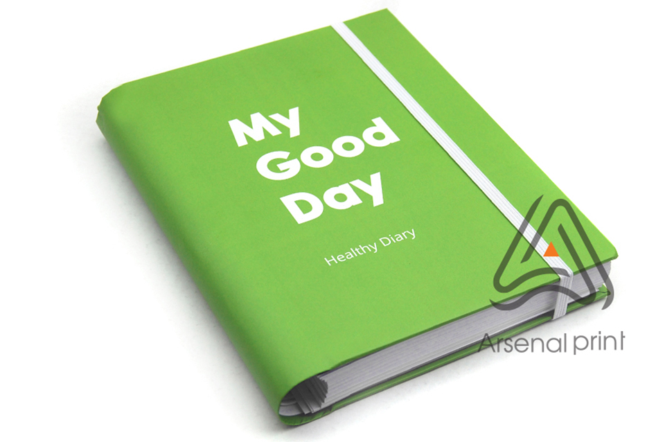 Блокнот на пружині і з резинкою