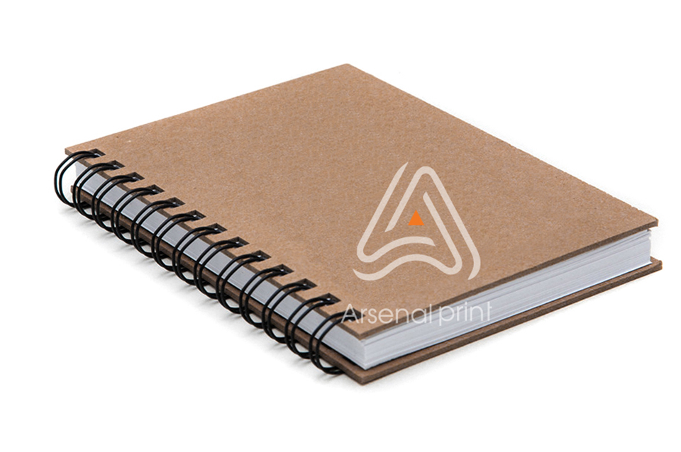 Блокнот тверда оправа на пружині