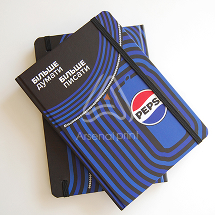 Блокноти в твердій обкладинці, з резинкою ...