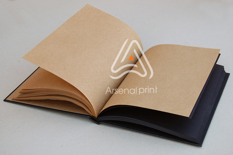 Тверда палітурка - Крафт блокнот