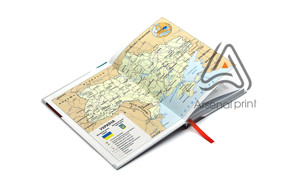 Блокнот - тверда обкладинка - друк форзаца