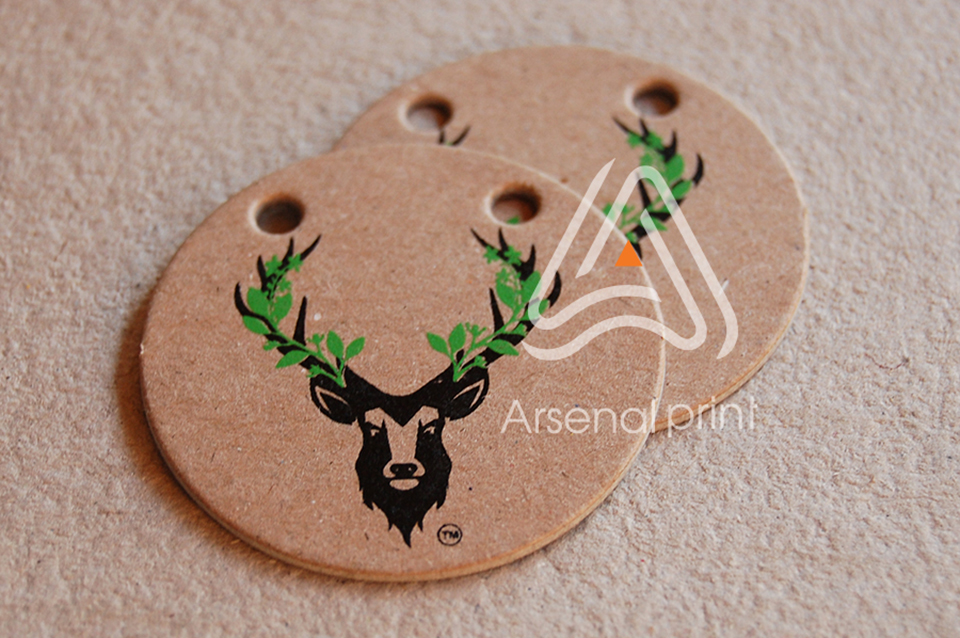 Друк на крафт картоні - Друк бірок і ярликів