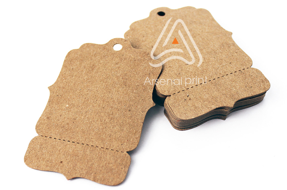 Бірки -Крафт картон з висічкою