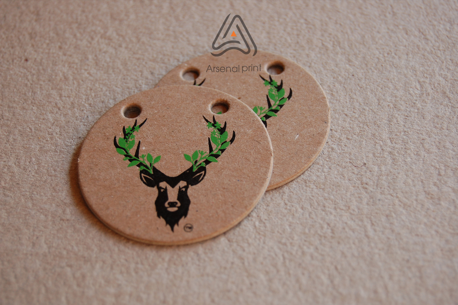 Друк бірок - крафт картон