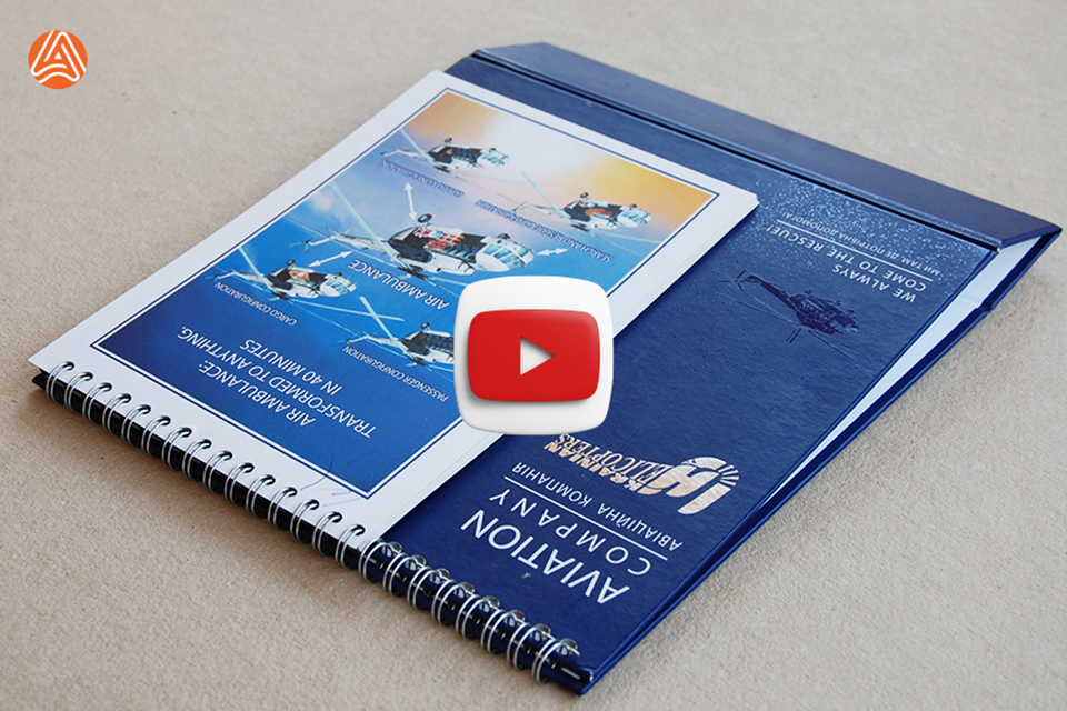 Настільний календар з кашируванням на палітурному картоні