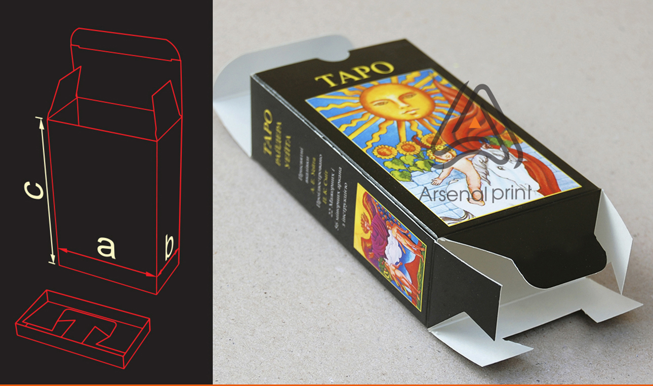 Друк коробок по типу "Хвіст ластівки"