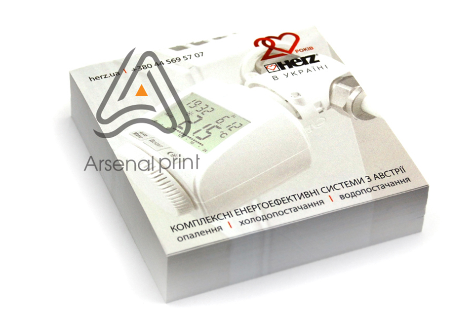 Друк кубариків (блоки з відривними аркушами)