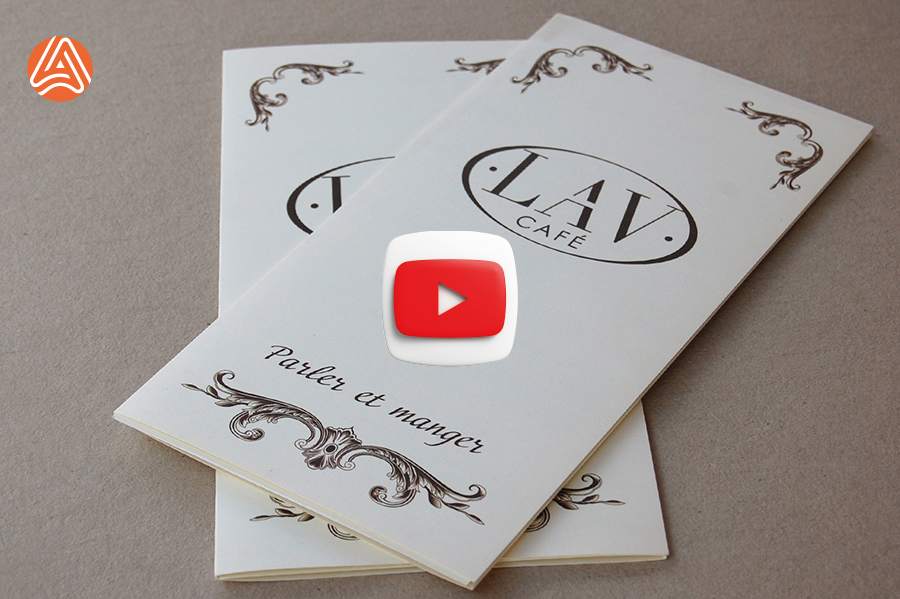 Друк меню на Дизайнерському картоні