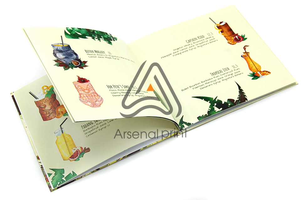 Замовити меню з твердою обкладинкою