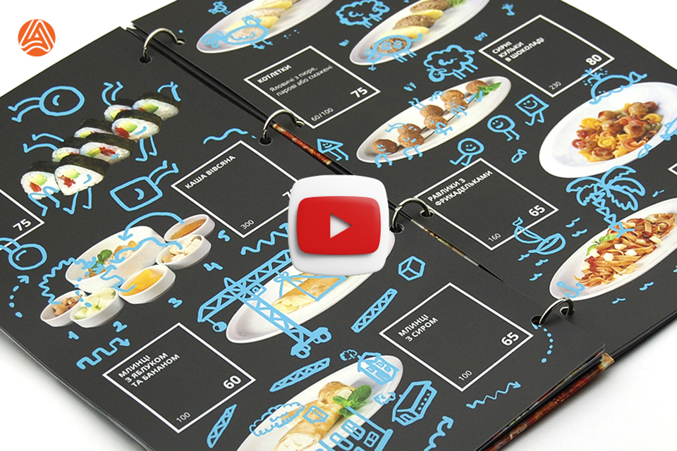 Виготовлення обкладинок для меню