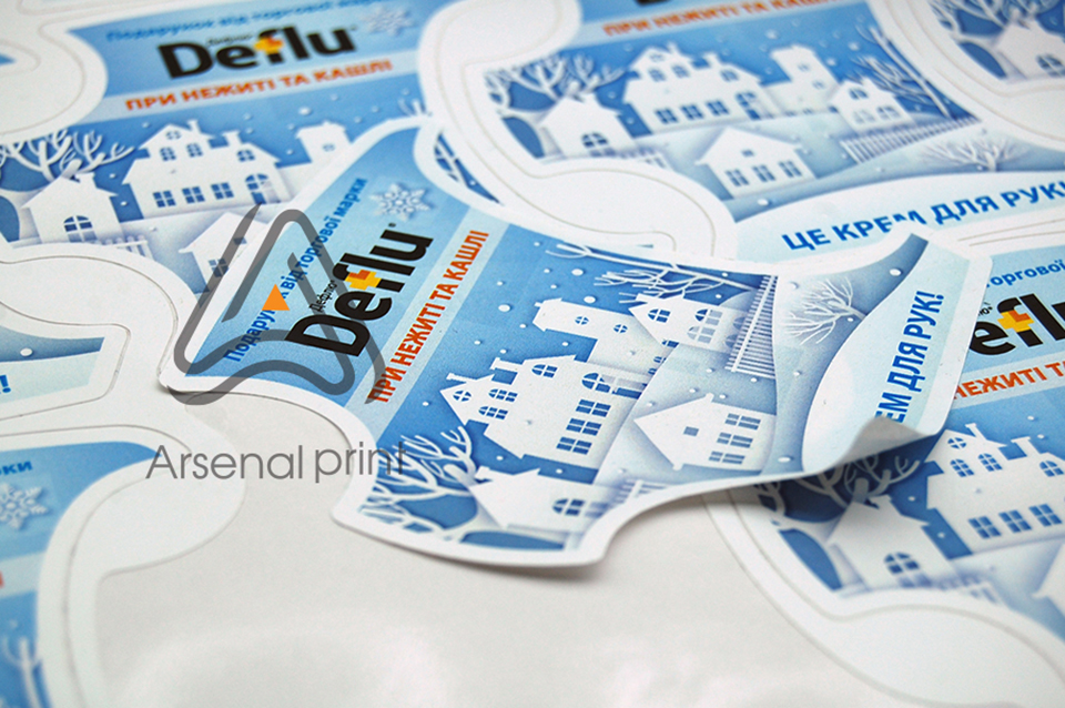 Контурна порізка наліпок - Друк наліпок