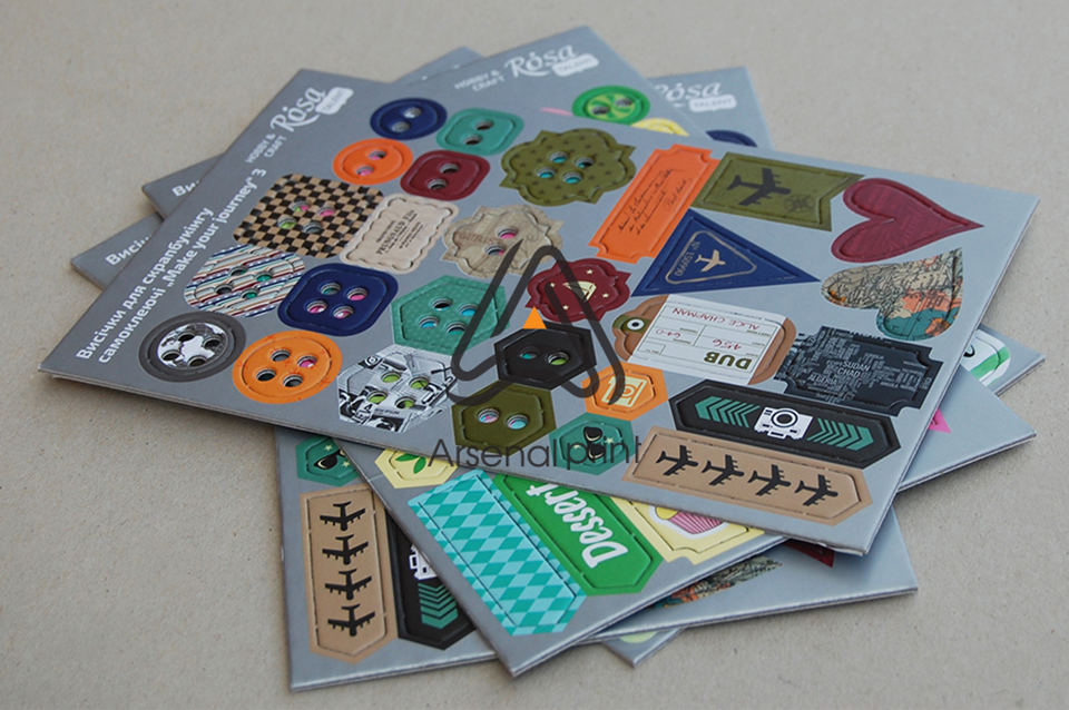 Наліпка на щільному картоні - скрапбукінг