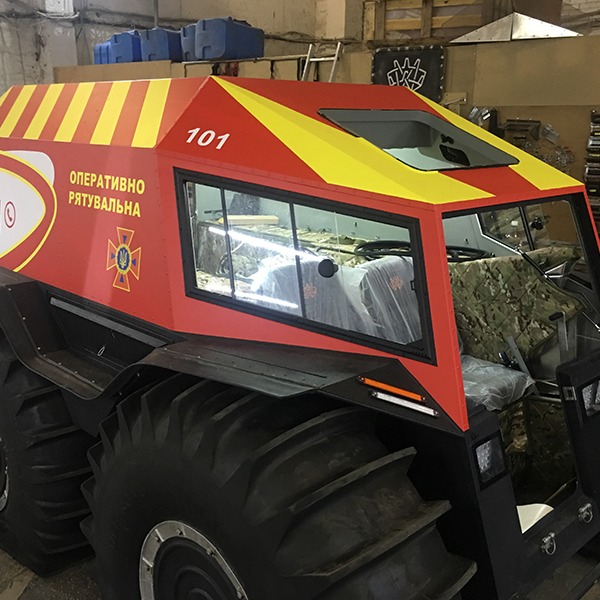 Шерп поклейка всюдихода для МНС