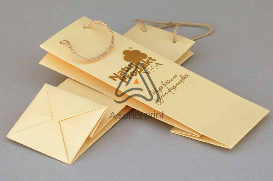 Картонні пакети для пляшок - виготовлення на замовлення