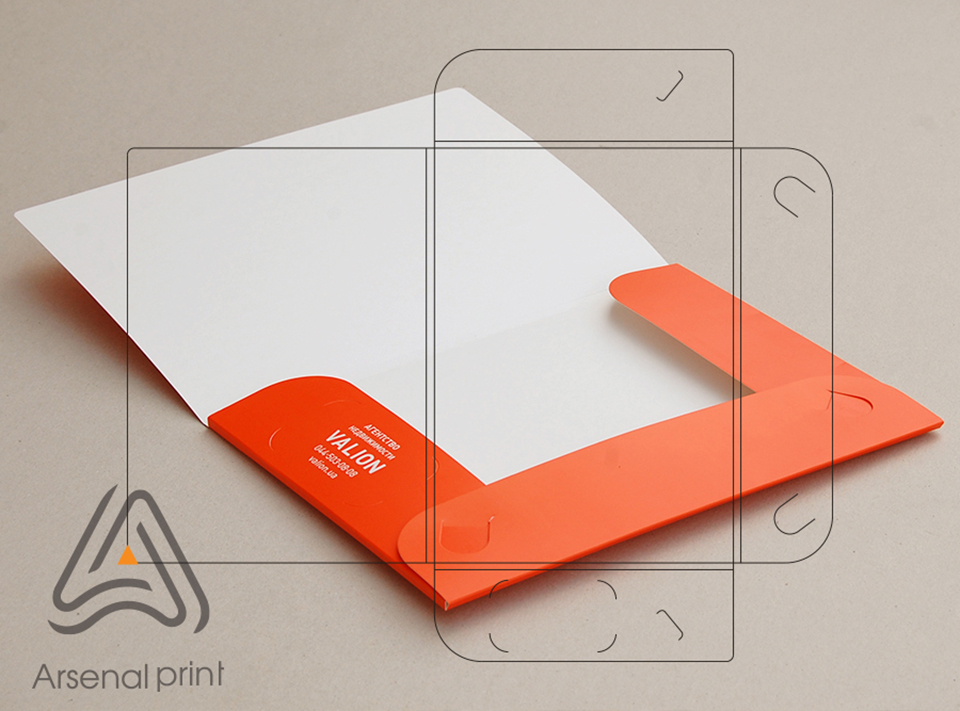 Картонна папка з висічкою