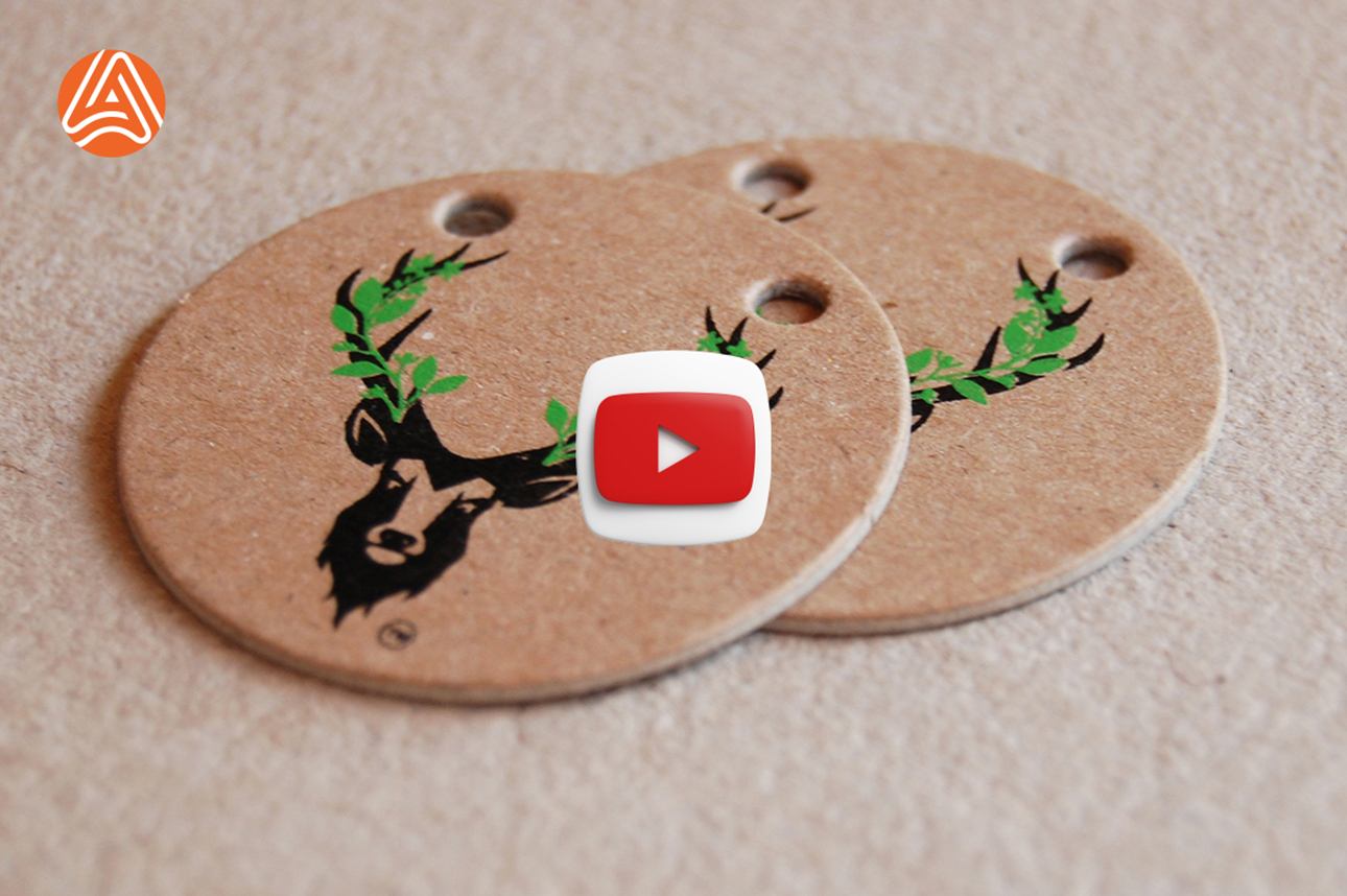 Замовити бірки з друком на крафт картоні