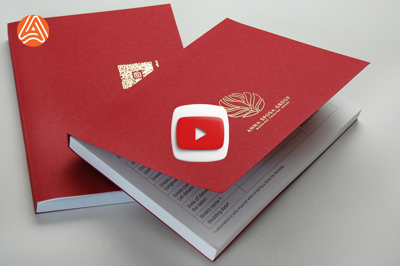 Відривний блокнот з тисненням на обкладинці