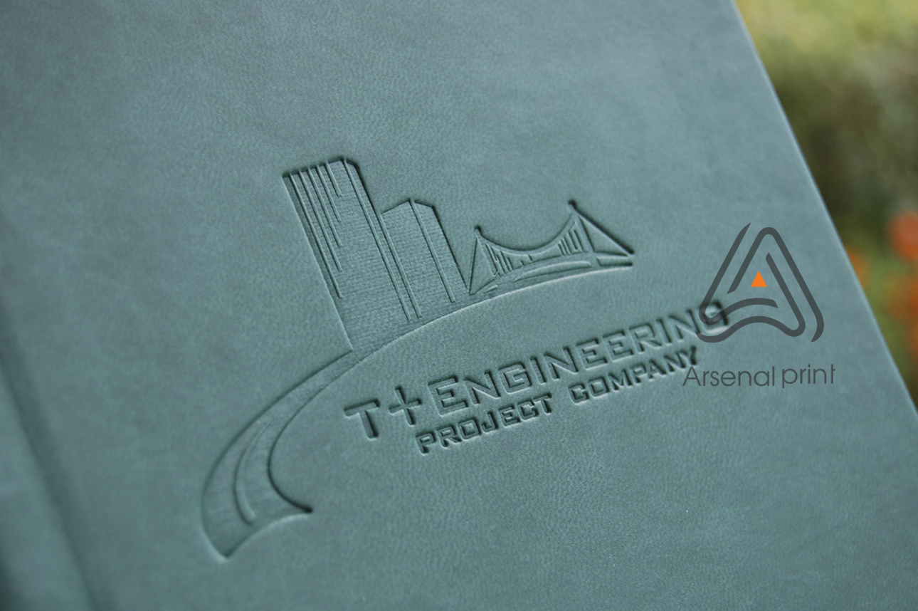 Блокнот кожзам, на пружині