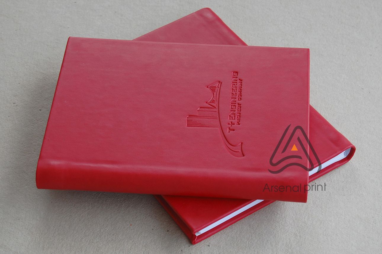 Блокнот на пружині із тисненням