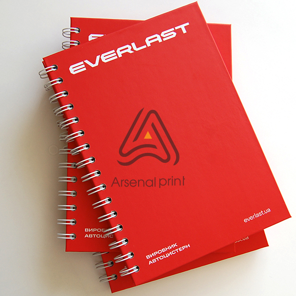 Друк блокнотів на пружині - Тверда обкладинка