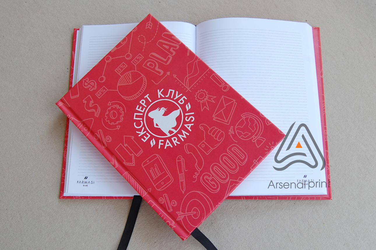 Друк блокнотів - тверда книжкова обкладинка