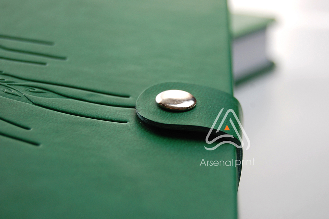 Блокнот з тисненням шкірзамінник - виготовлення