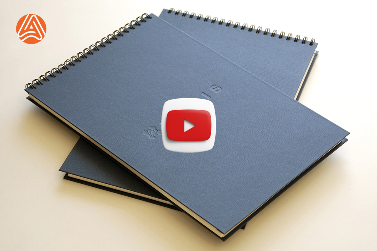 Блокнот, тверда обкладинка з перфорацією