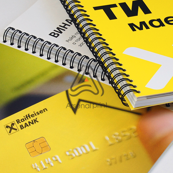 Друк блокнотів на пружині