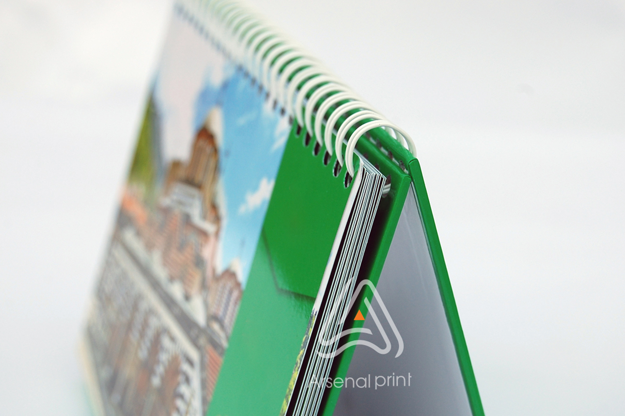 Настільний календар - тиснення на обкладинці