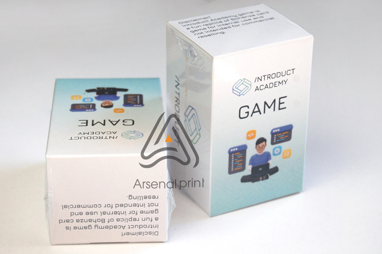 Друк гральних карт для настільної гри