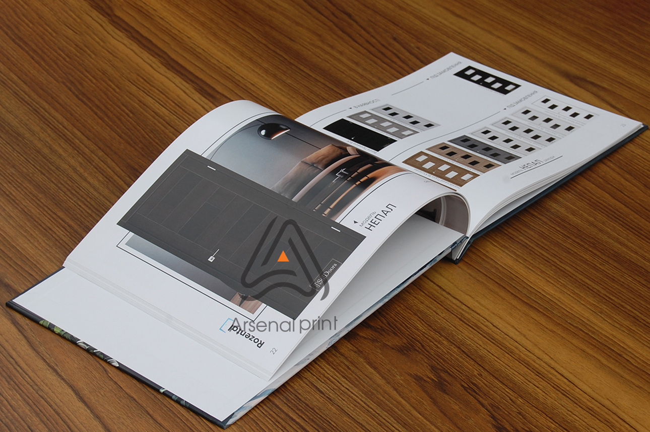 Друк каталогів - А4 альбомний формат, тверда обкладинка