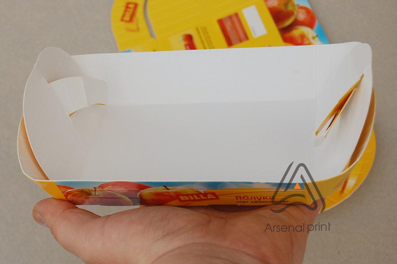 Кольоровий друк, лоток для яблук