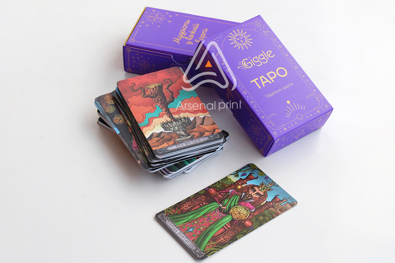 Друк картонних коробок для карт ТАРО - скринька