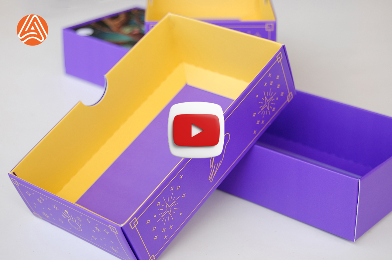 коробка кришка-дно для карт ТАРО