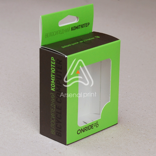 Друк - картонна коробка з віконцем