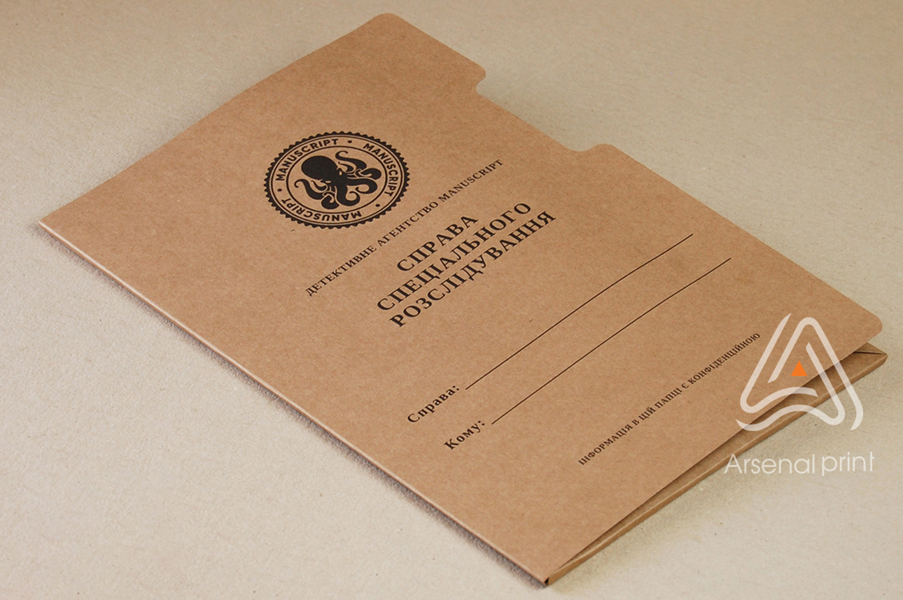 Виготовлення картонних папок із крафт картона