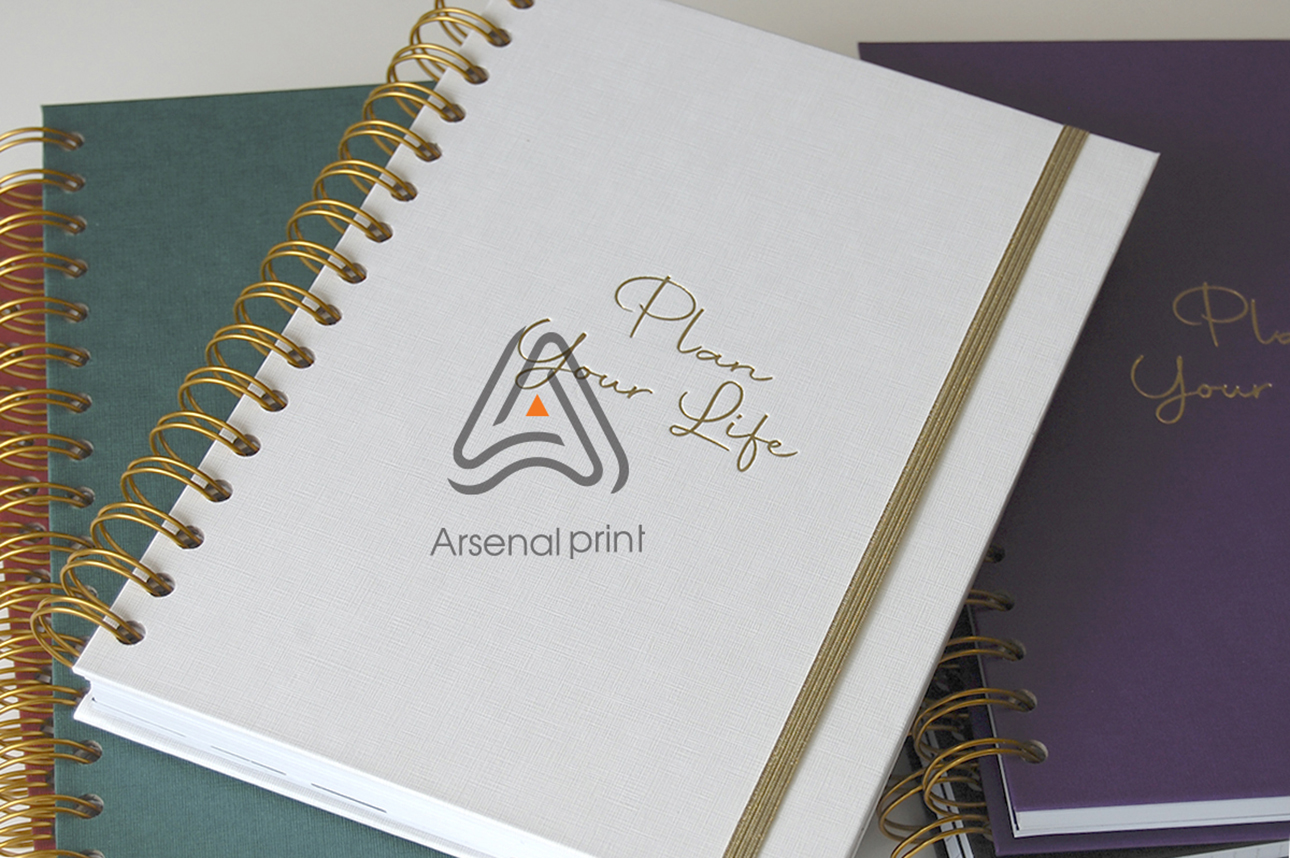 Тиснення на планерах і блокнотах