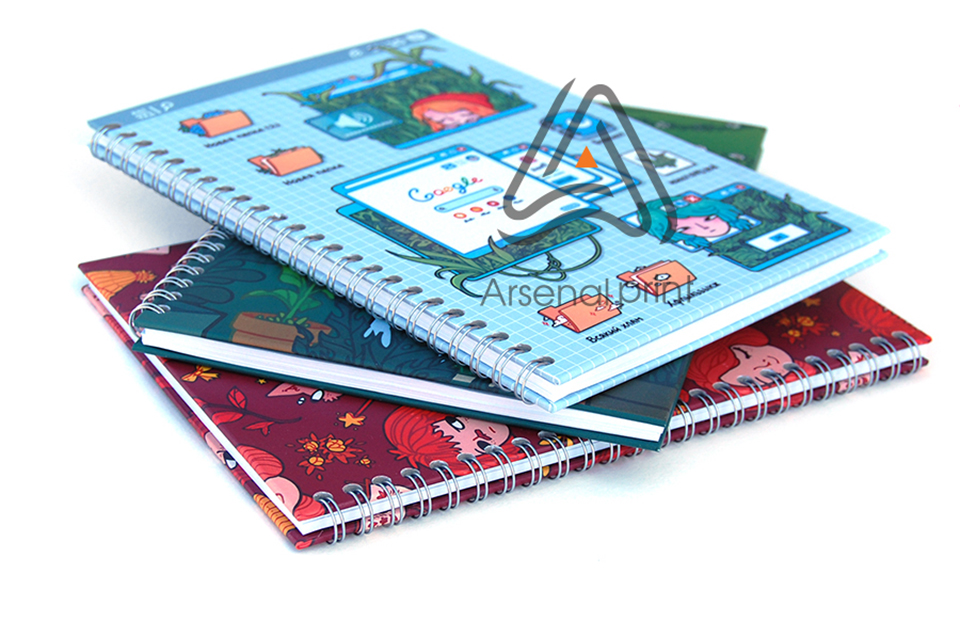 Друк блокнотів - Тверда обкладинка з пружиною