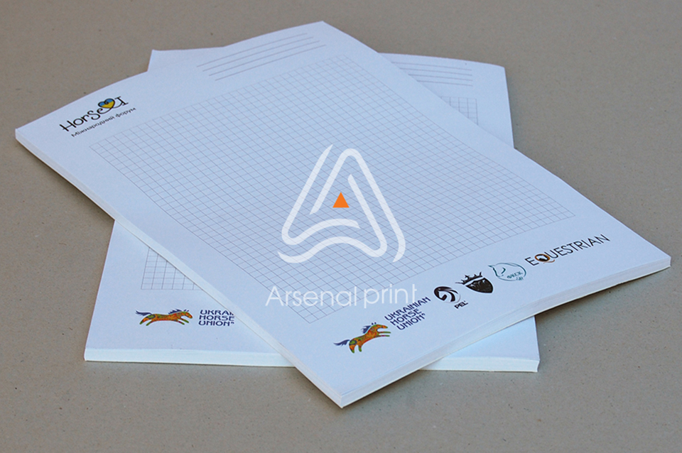 Блокнот без обкладинки, 100 аркушів