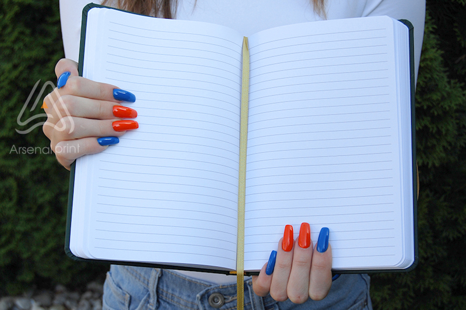 Блокнот (Щоденник) - тверда обкладинка із шкірзама