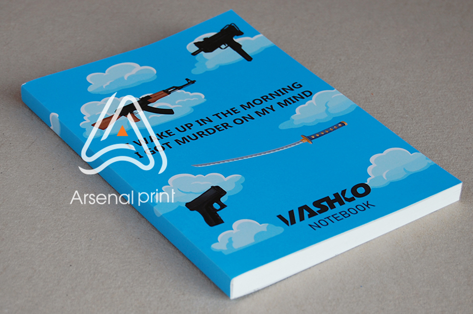 Замовити друк блокнотів - Склейка на термобіндері