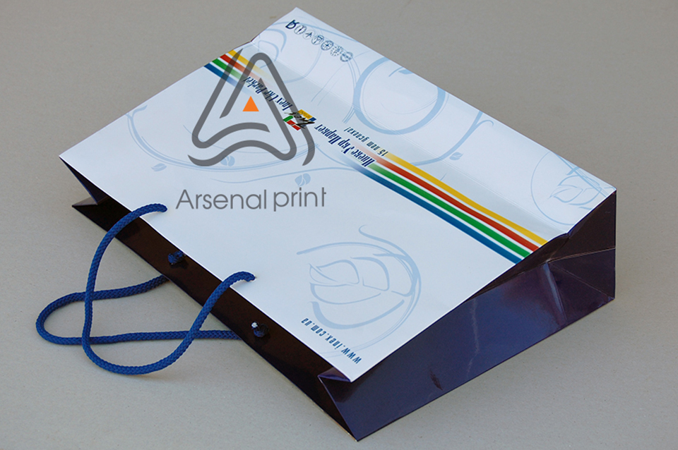 Глянцевий паперовий пакет - Друк!