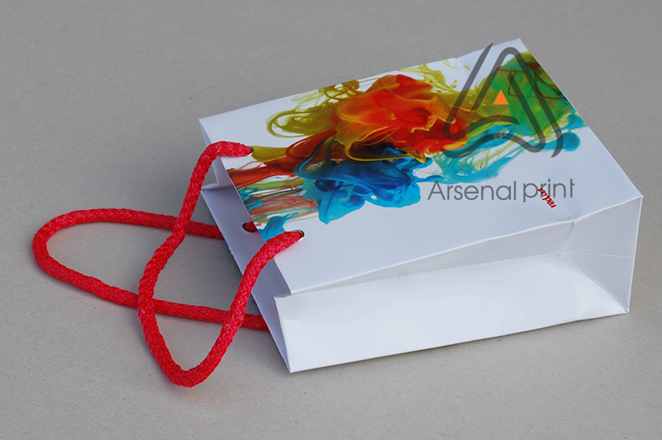 Паперовий пакет 14х17х7см, вертикальний