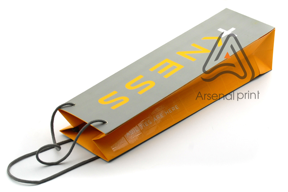 Пакет картонний для пляшок - Друк