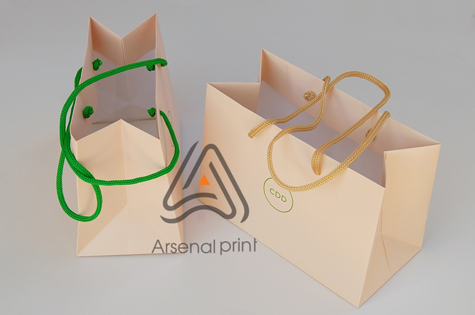 Горизонтальний паперовий пакет - друк. замовити!