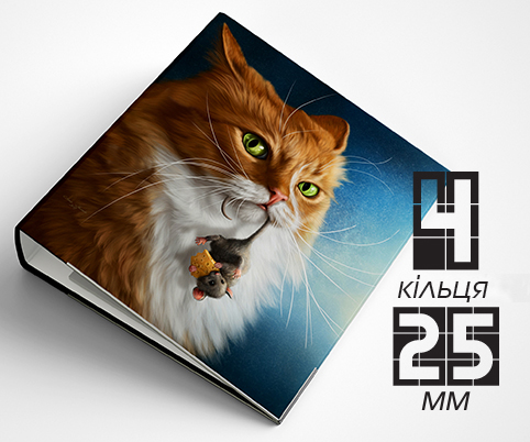 Папка на 4 кільця / — 25мм