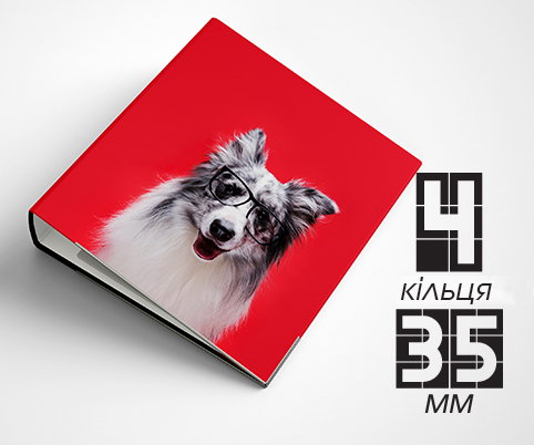 Папка на 4 кільця / — 35мм