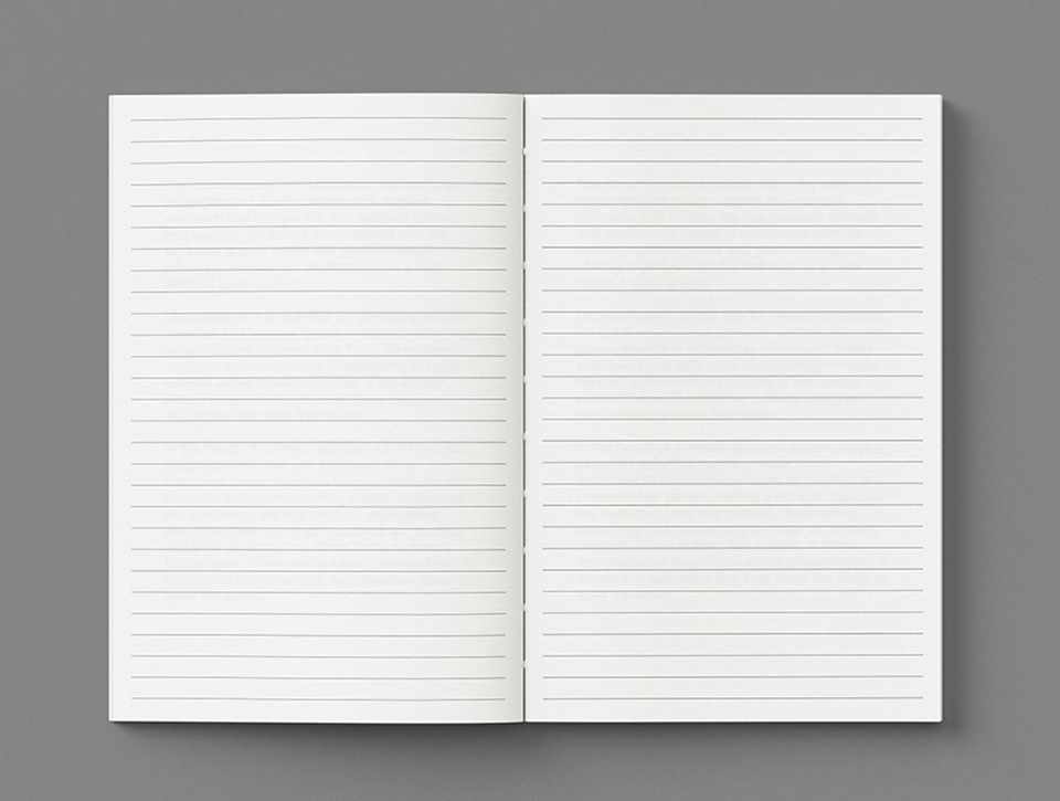 Блокнот в лінійку-  Готовий блок для недатованого щоденника