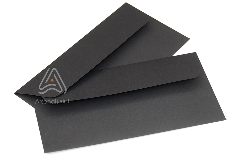 Чорний конверт - купити Євро - дизайнерський картон